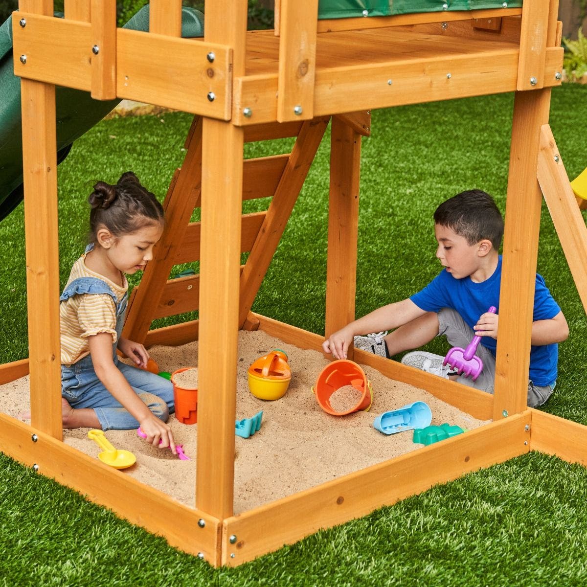 Buy Kidkraft Appleton Wooden Swing Playground Playset | Yallatoys.com