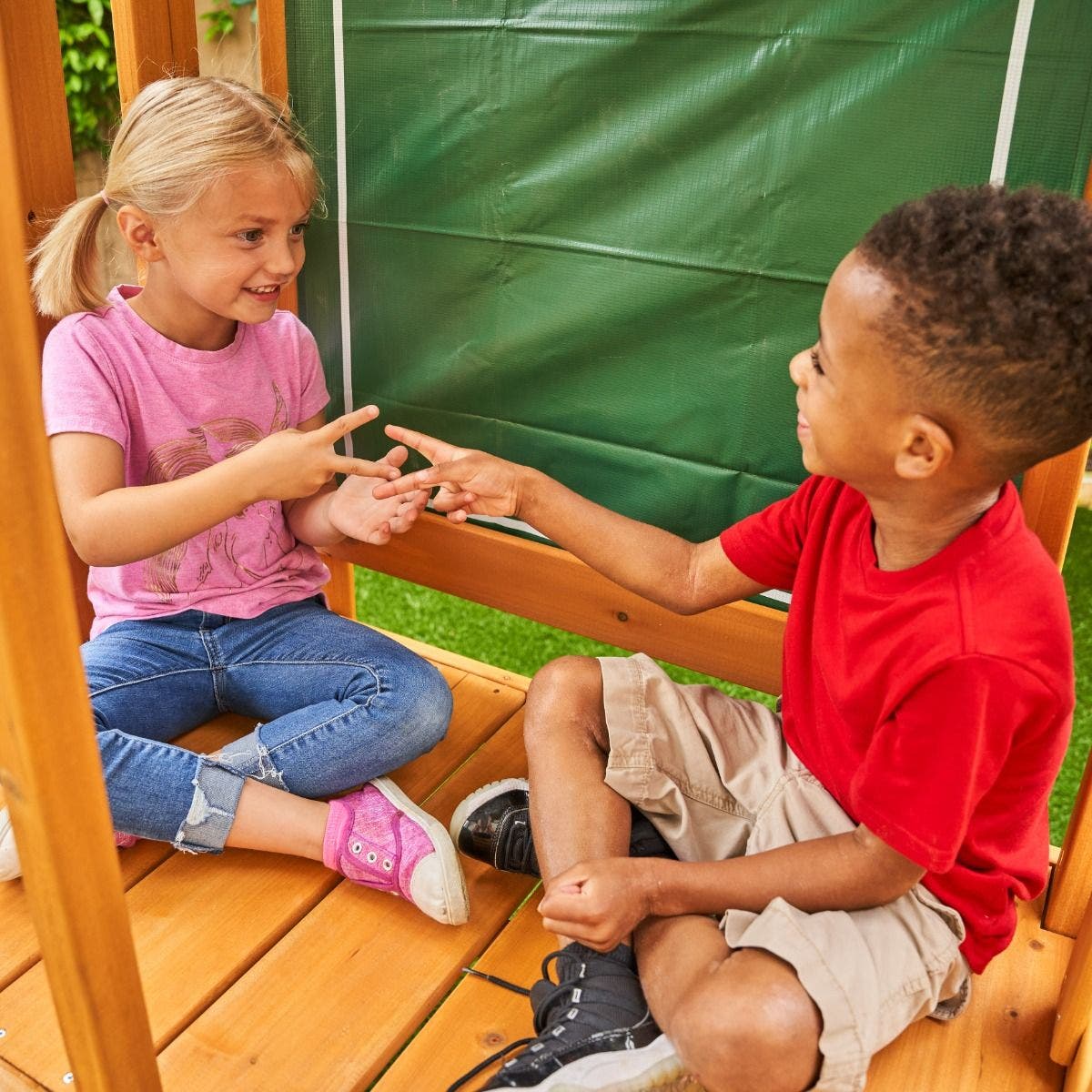 Buy Kidkraft Appleton Wooden Swing Playground Playset | Yallatoys.com