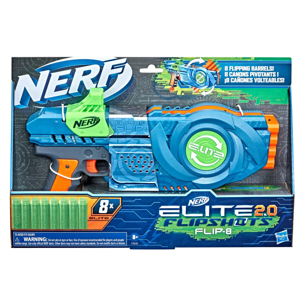 Buy Nerf Elite 2.0 Flipshots Flip-8 Blaster | Yallatoys.com