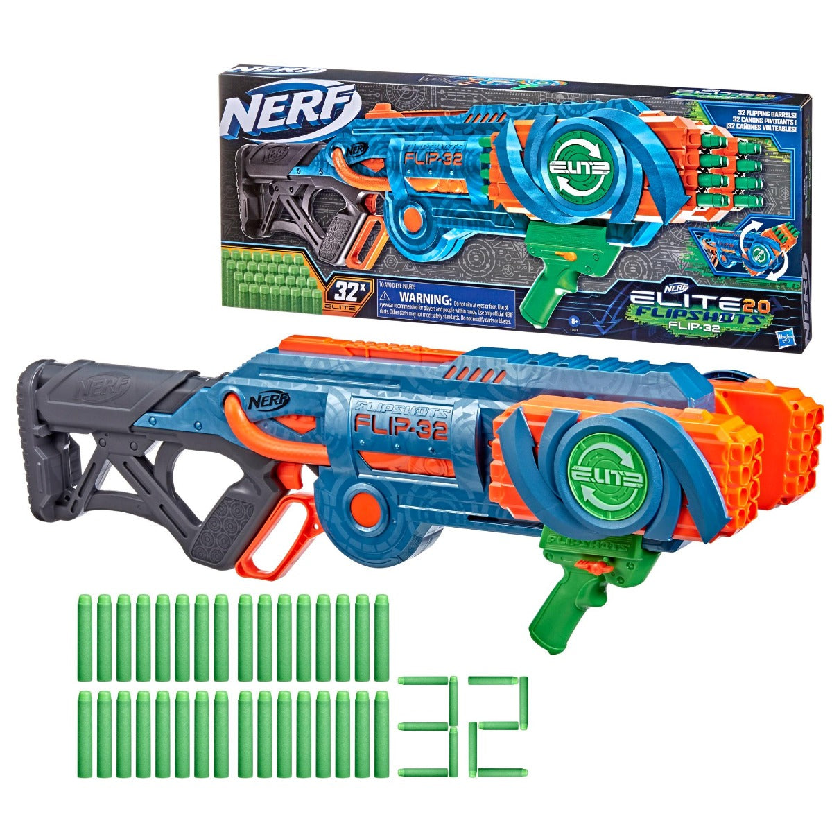 Buy Nerf Elite 2.0 Flipshots Flip 32 Blaster | Yallatoys.com