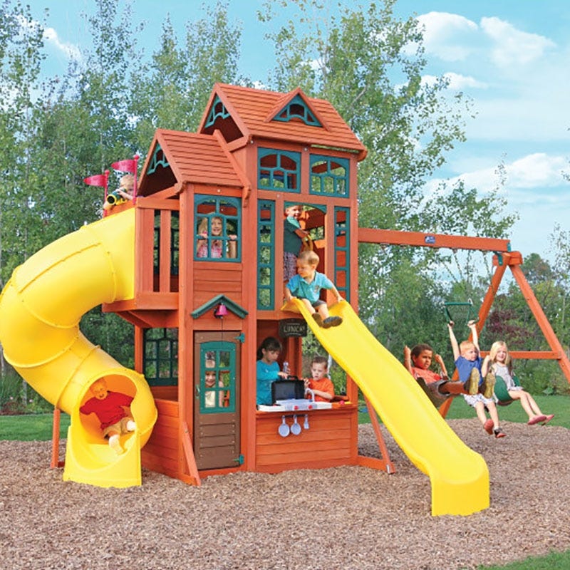 Buy Kidkraft Canyon Ridge Wooden Playground Playset | Yallatoys.com