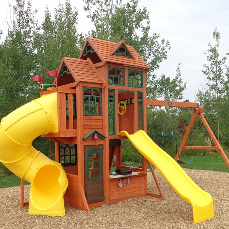 Buy Kidkraft Canyon Ridge Wooden Playground Playset | Yallatoys.com