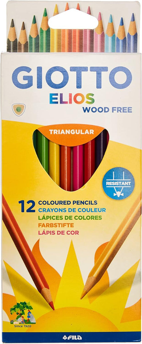 Buy Giotto Elios Colored Pencil Set Of 12pcs | Yallatoys.com