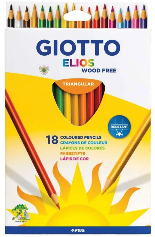 Buy Giotto Elios Colored Pencil Set Of 18pcs | Yallatoys.com