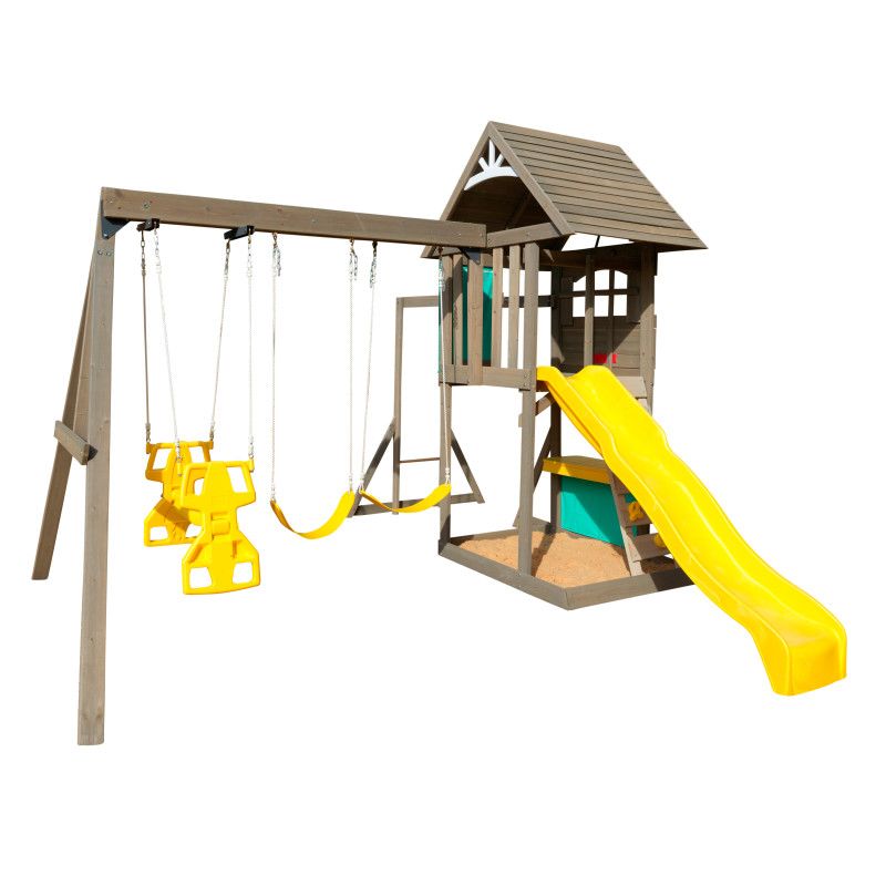 Buy Kidkraft Hampton Wooden Swing Playground Sets | Yallatoys.com
