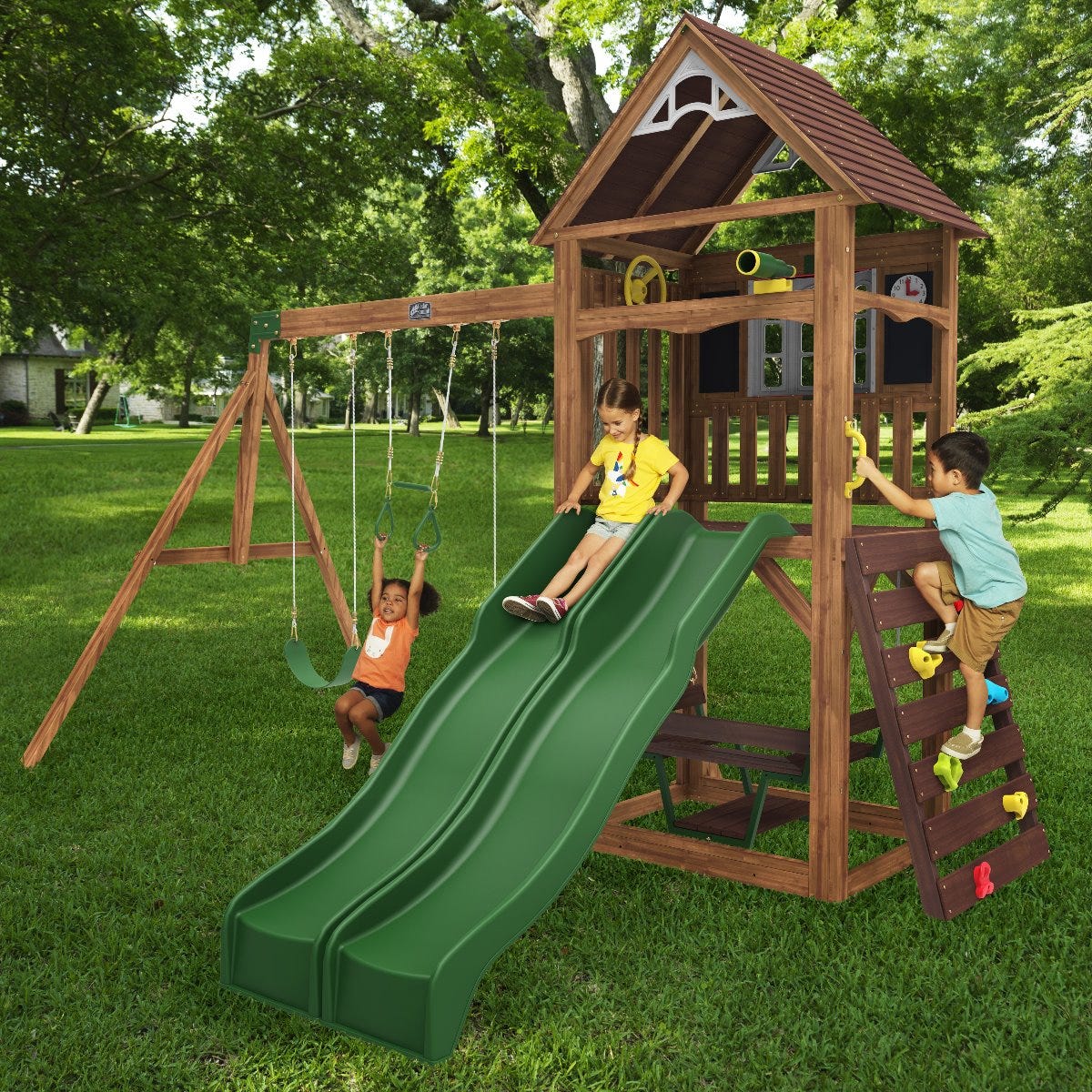 Buy Kidkraft Lindale Swing Playground Set | Yallatoys.com