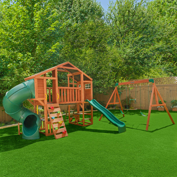 Buy Kidkraft Boulder Bluff 2 in 1 Wooden Playground Sets | Yallatoys.com