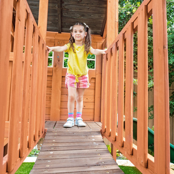 Buy Kidkraft Boulder Bluff 2 in 1 Wooden Playground Sets | Yallatoys.com