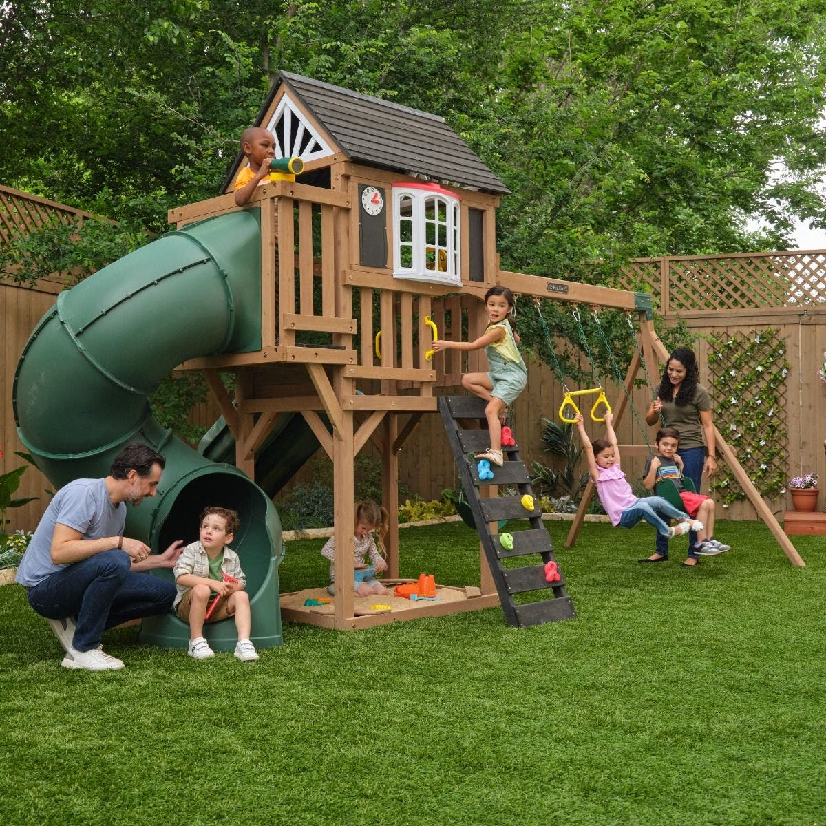 Buy Kidkraft Timberlake Playground Swing Set | Yallatoys.com