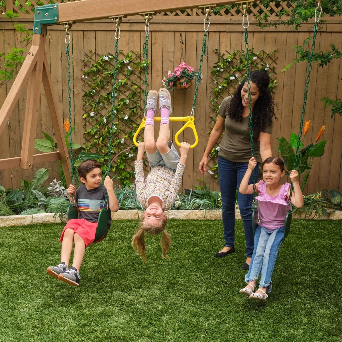 Buy Kidkraft Timberlake Playground Swing Set | Yallatoys.com