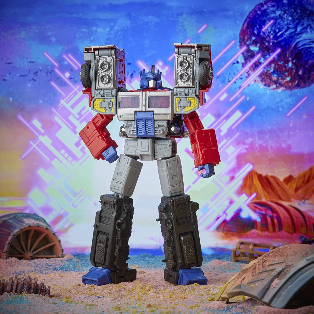 Buy Transformers Generations Legacy Series Leader G2 Universe Laser Optimus Prime Action Figure 7inch | Yallatoys.com