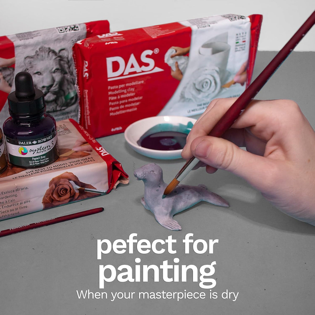 Buy Das Air Dry Clay Stone Effect Package 1kg | Yallatoys.com