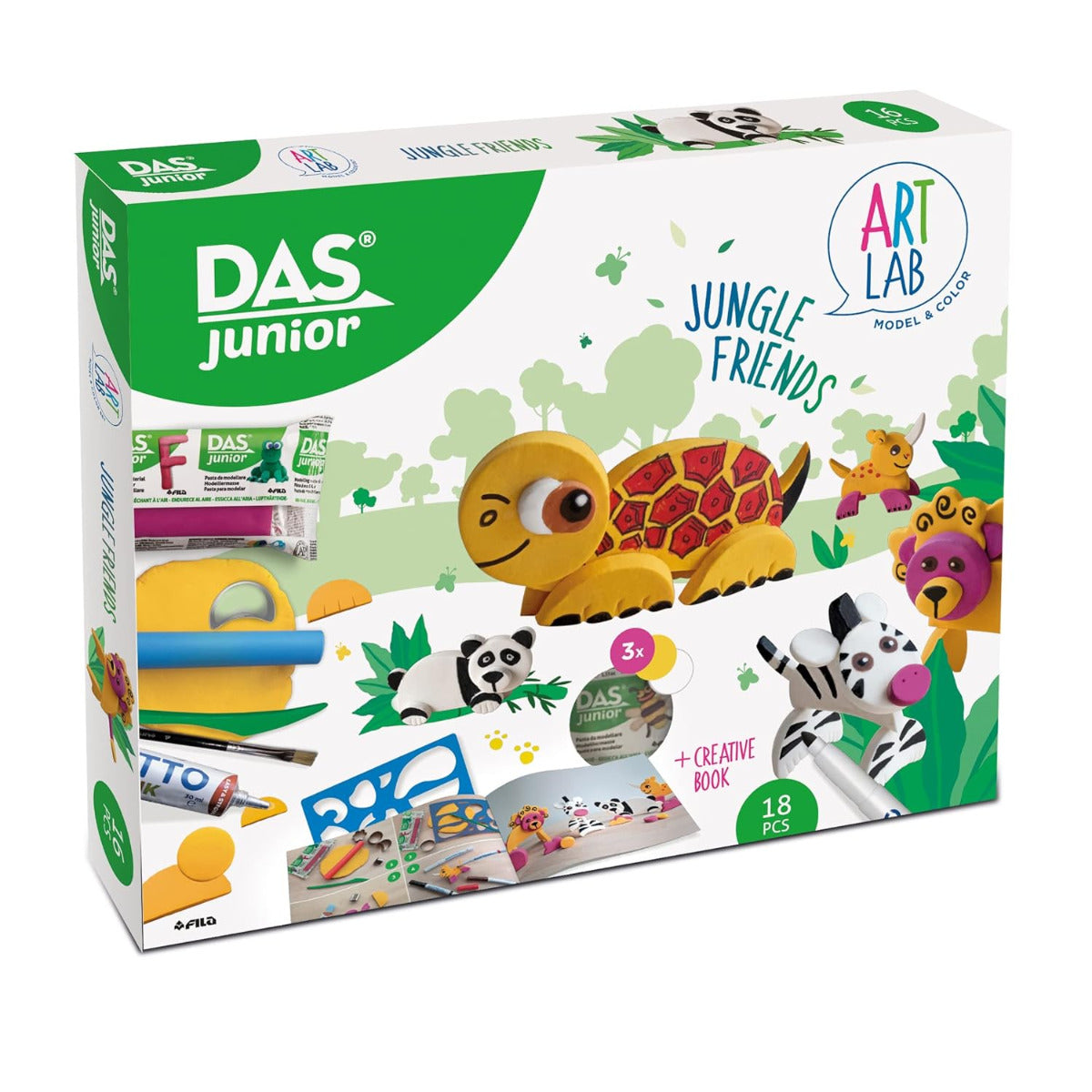 Buy Das Giotto Junior Art Clay Lab Jungle Friends | Yallatoys.com