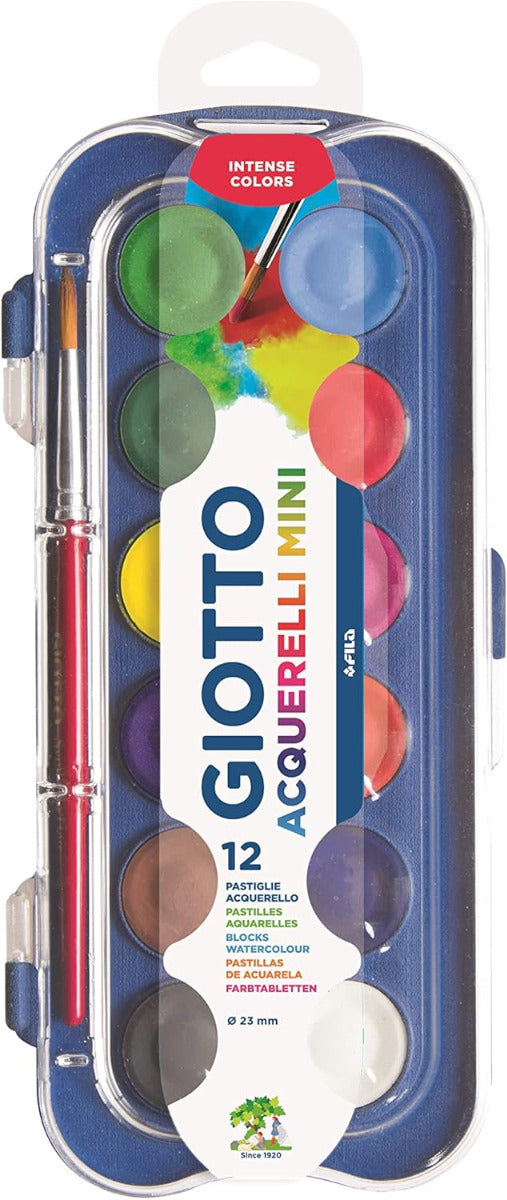 Buy Giotto Watercolor Blocks & Brush Set of 12 | Yallatoys.com