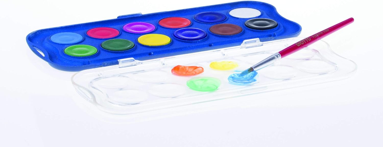 Buy Giotto Watercolor Blocks & Brush Set of 12 | Yallatoys.com