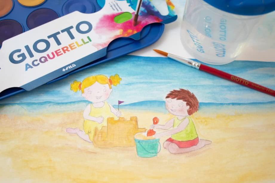Buy Giotto Watercolor Blocks & Brush Set of 24 | Yallatoys.com