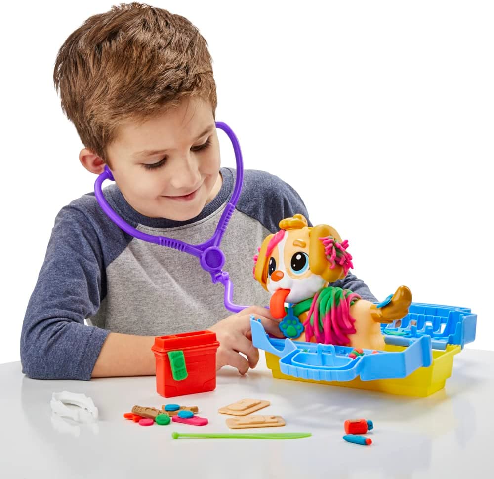 Buy Play Doh Care N Carry Vet Playset with Toy Dog and 5 Doh Cans | Yallatoys.com
