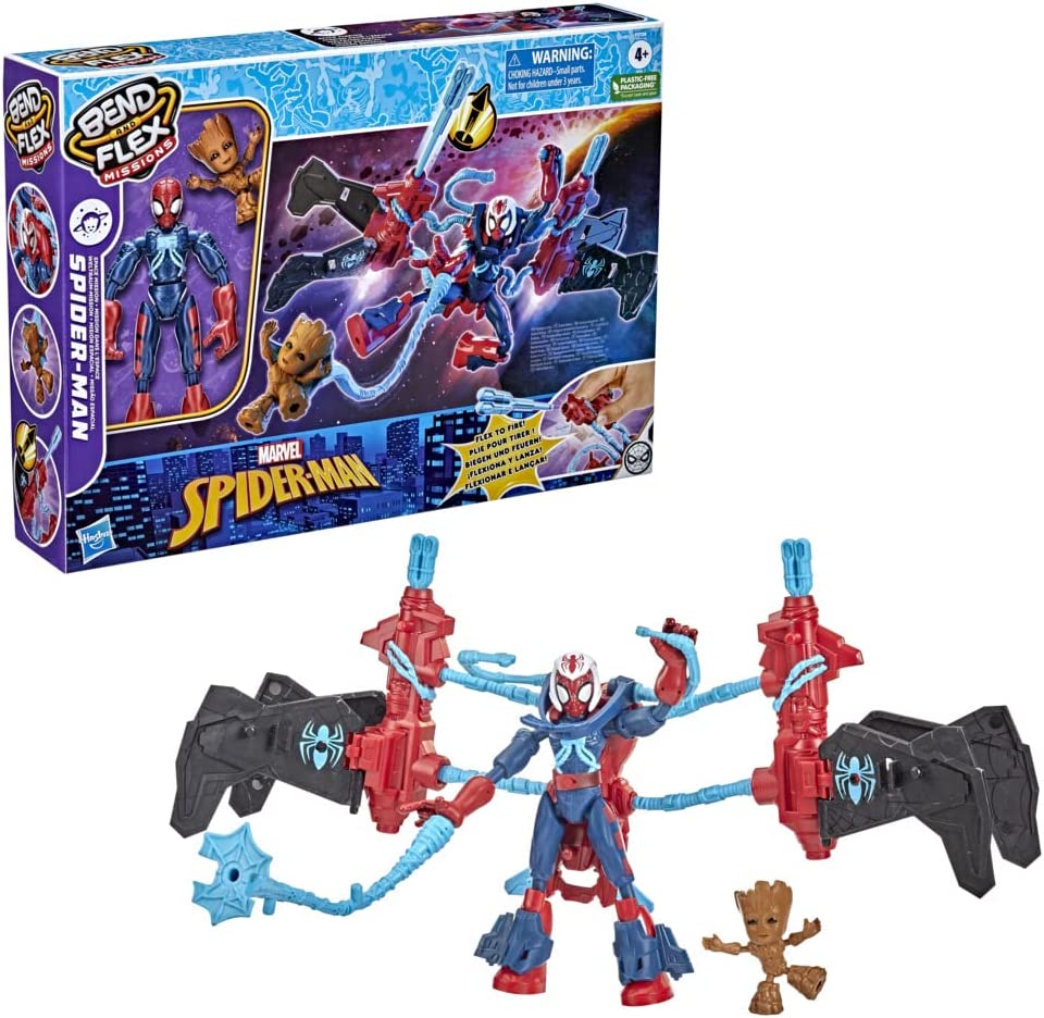 Buy Spider Man Bend and Flex Missions Spider Man Space Mission Action Figure 6inch Bendable Toy | Yallatoys.com
