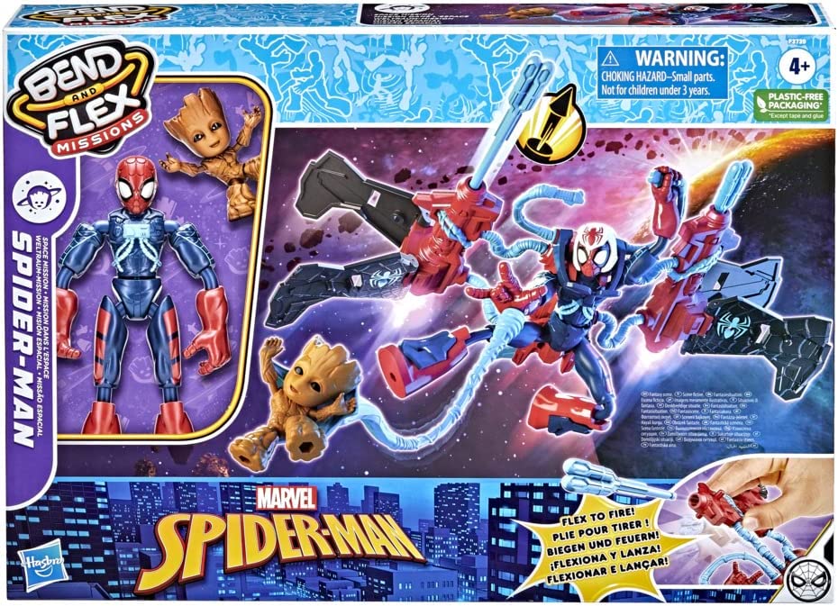 Buy Spider Man Bend and Flex Missions Spider Man Space Mission Action Figure 6inch Bendable Toy | Yallatoys.com