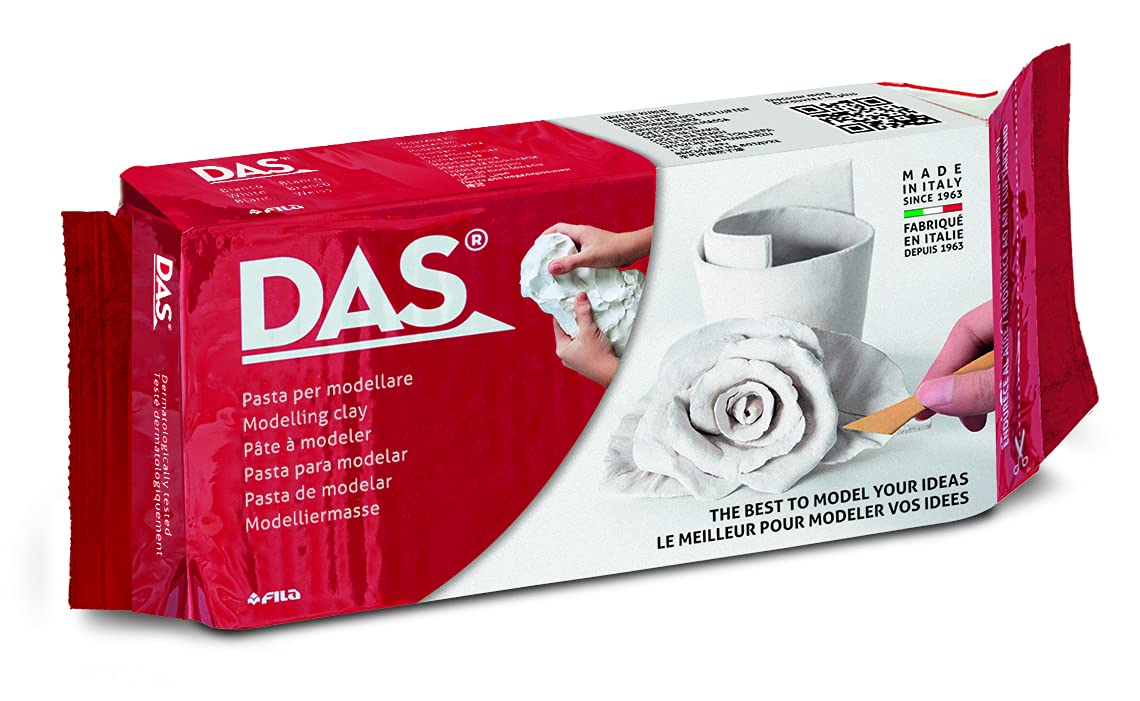 Buy Das Air Drying Modelling Clay White 500gm | Yallatoys.com