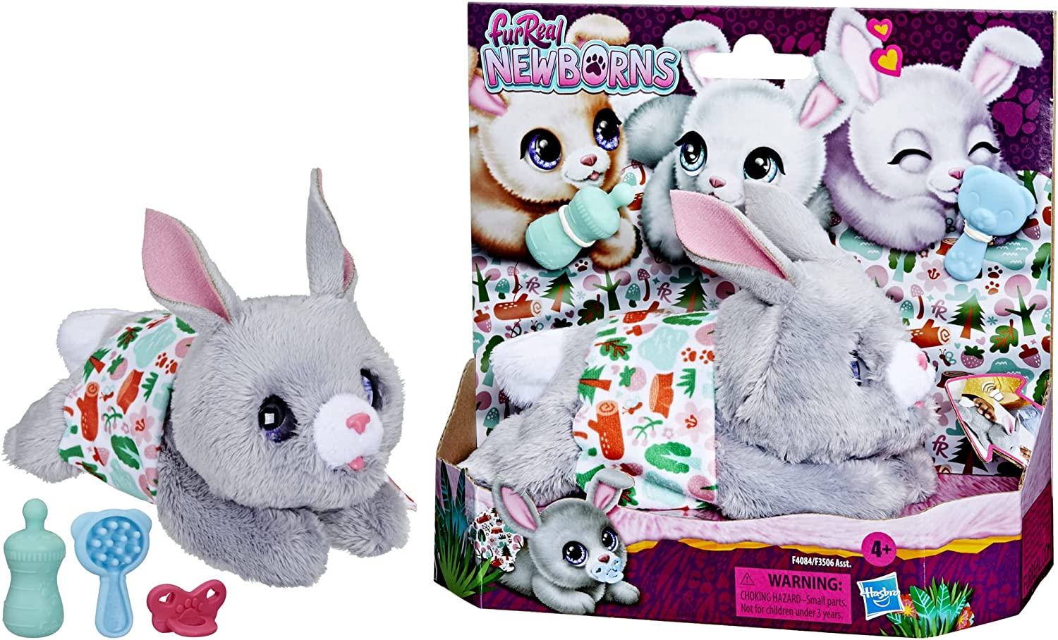 Buy FurReal Newborns Bunny Interactive Animatronic Plush Toy | Yallatoys.com