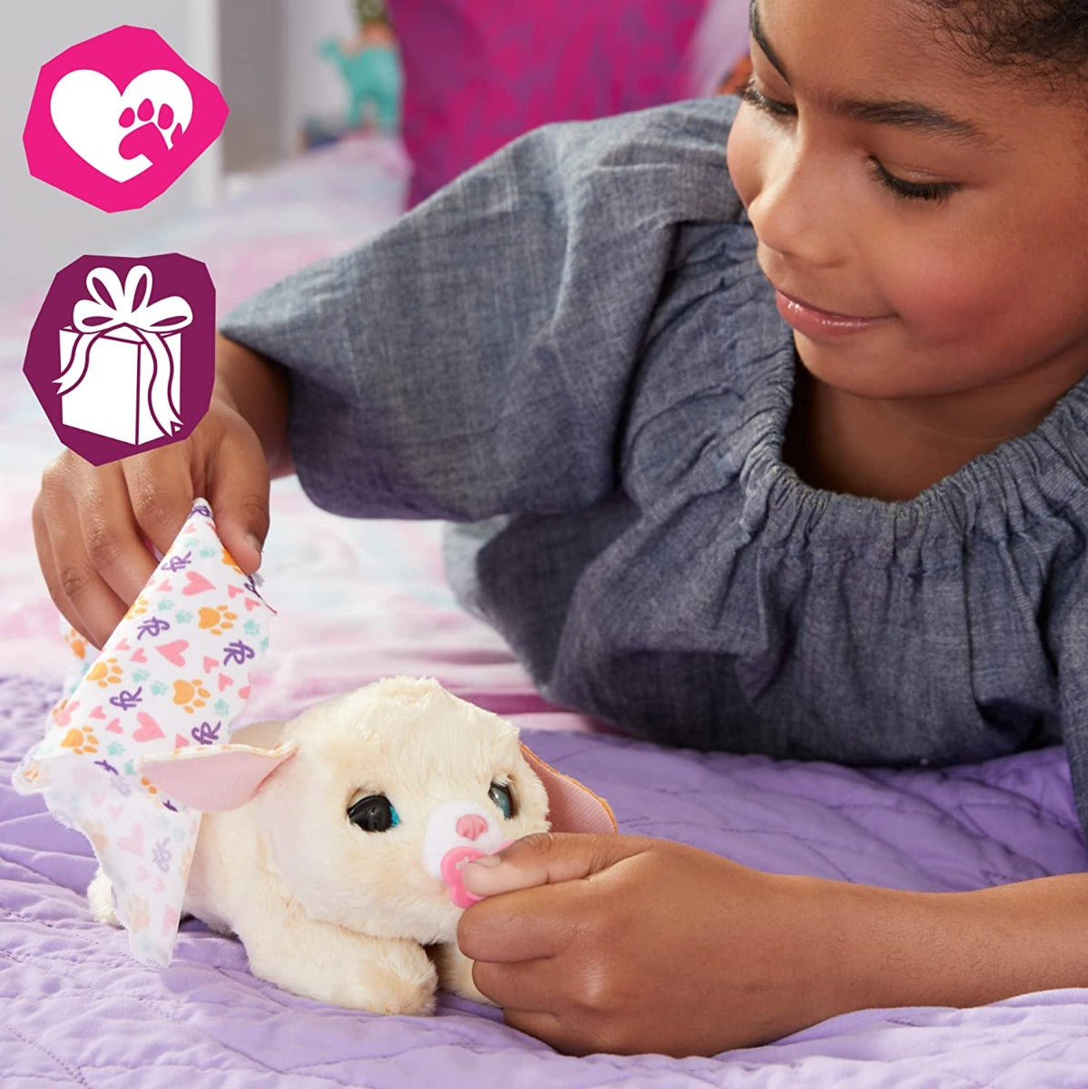 Buy FurReal Newborns Puppy Interactive Animatronic Plush Toy | Yallatoys.com