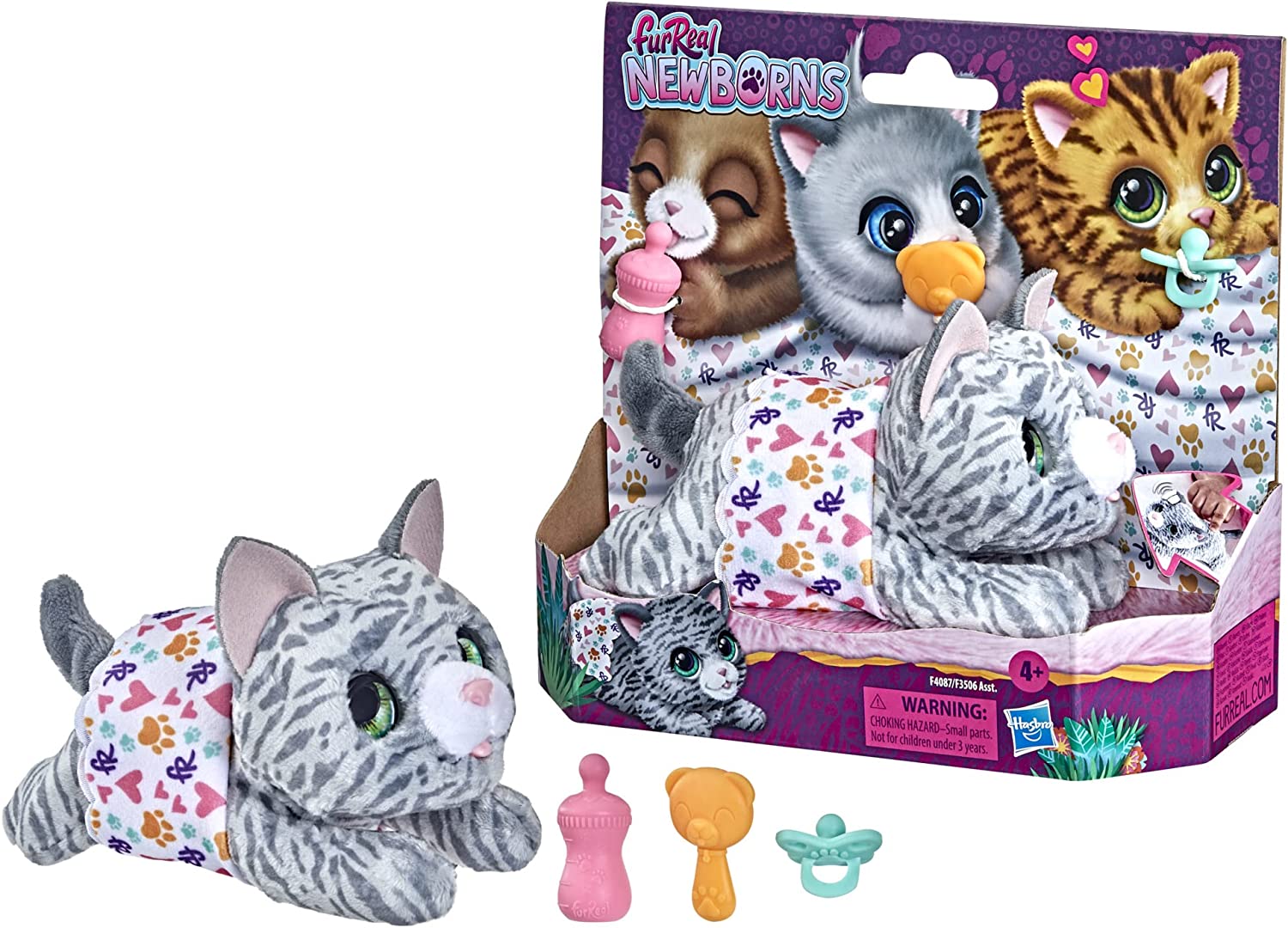 Buy FurReal Newborns Kitty Interactive Animatronic Plush Toy | Yallatoys.com