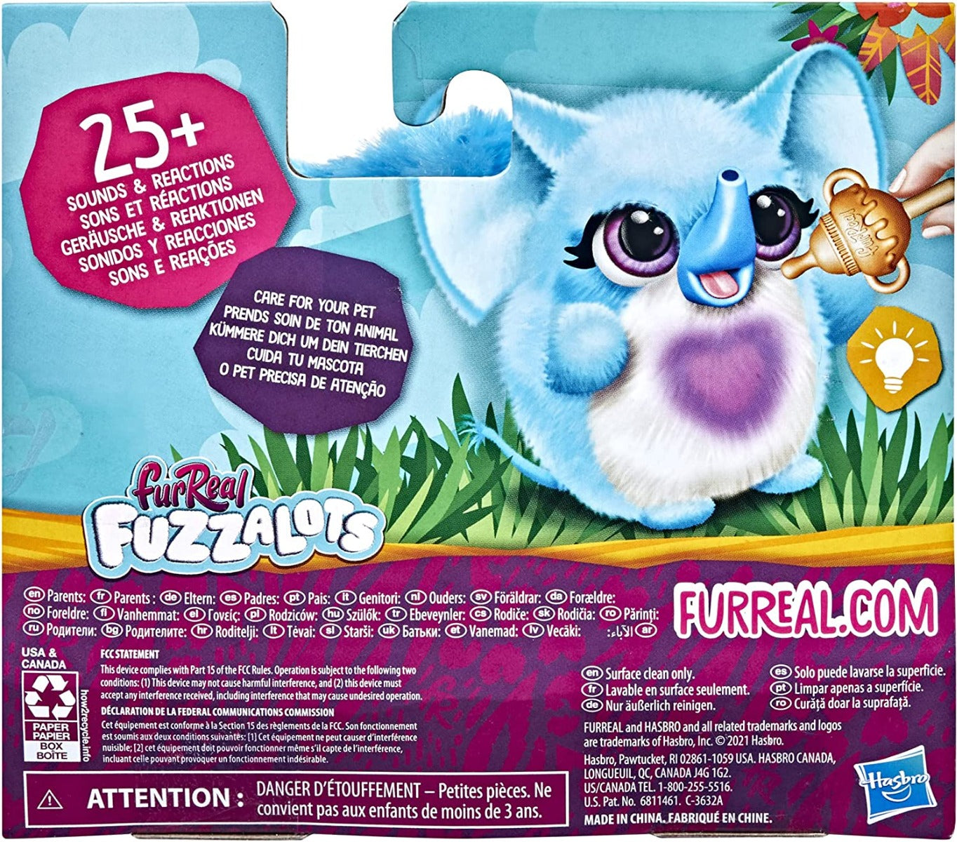 Buy FurReal Fuzzalots Elephant Interactive Animatronic Color Change Toy | Yallatoys.com