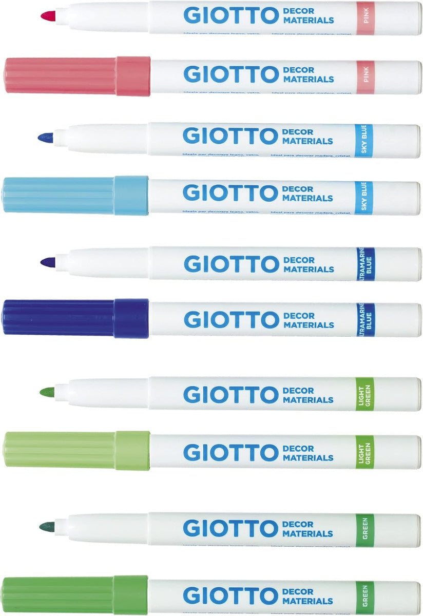 Buy Giotto Decor Materials Felt Marker Multi Surface Set Of 12 | Yallatoys.com