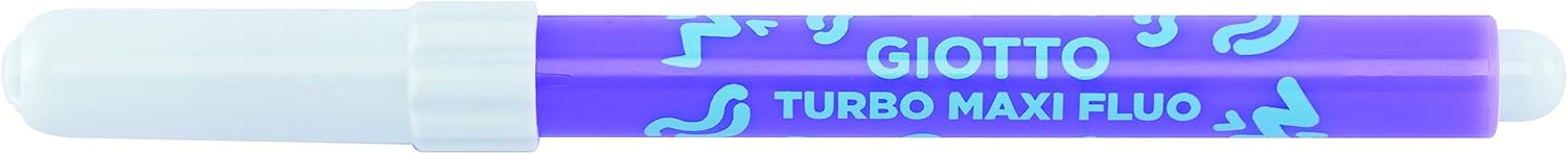 Buy Giotto Turbo Maxi Felt Tip Marker Jumbo Fluo Set Of 8pcs | Yallatoys.com