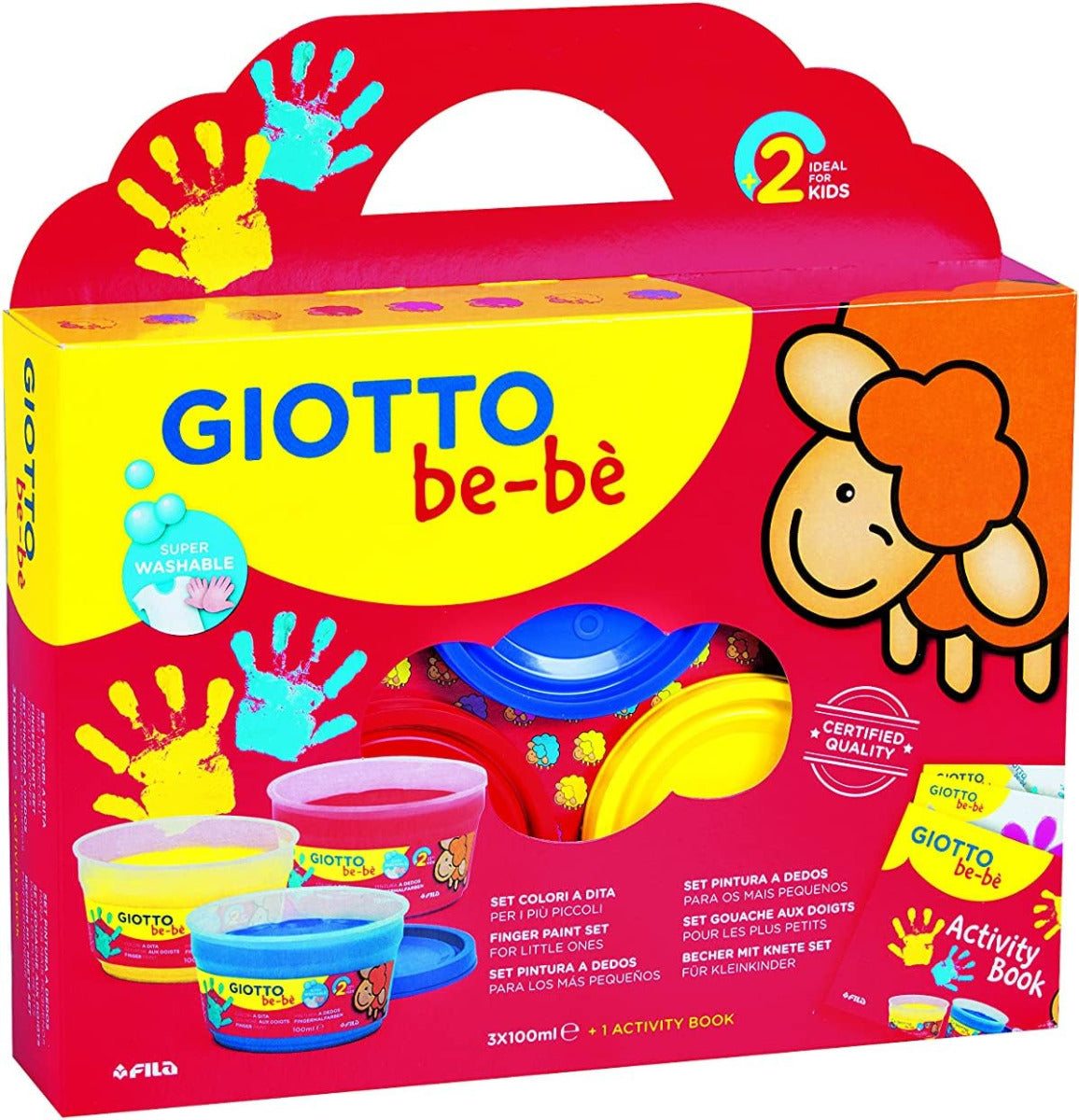 Buy Giotto Be-be Finger Paint Set 3 100ml | Yallatoys.com