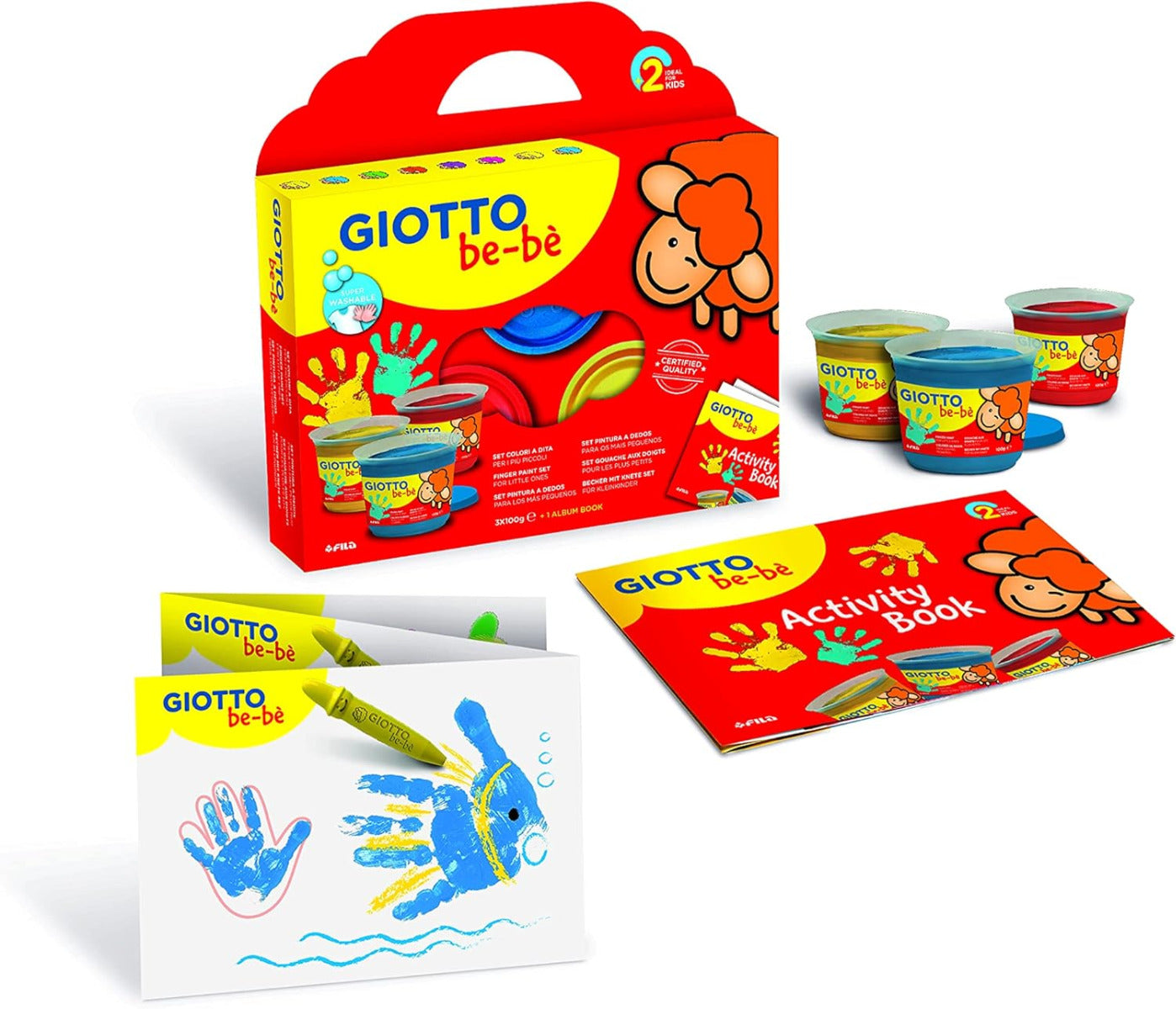 Buy Giotto Be-be Finger Paint Set 3 100ml | Yallatoys.com