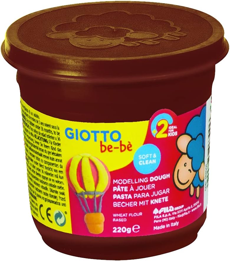 Buy Giotto Be-be Super Modelling Dough Pot 220g Brown | Yallatoys.com