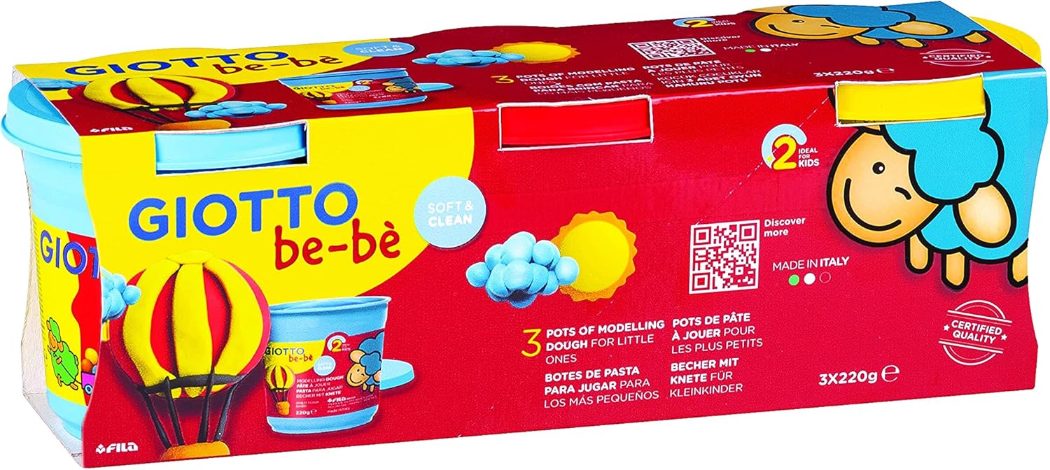 Buy Giotto Be-be Super Modelling Dough Pot 220g 3pcs | Yallatoys.com
