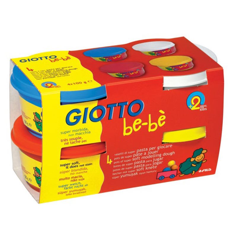 Buy Giotto Be-be Super Modelling Dough Box 4pcs 100g (Sold Separately Subject To Availability) | Yallatoys.com