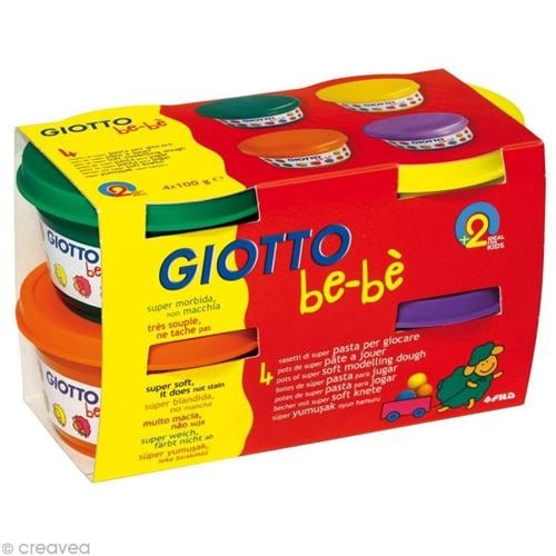 Buy Giotto Be-be Super Modelling Dough Box 4pcs 100g (Sold Separately Subject To Availability) | Yallatoys.com