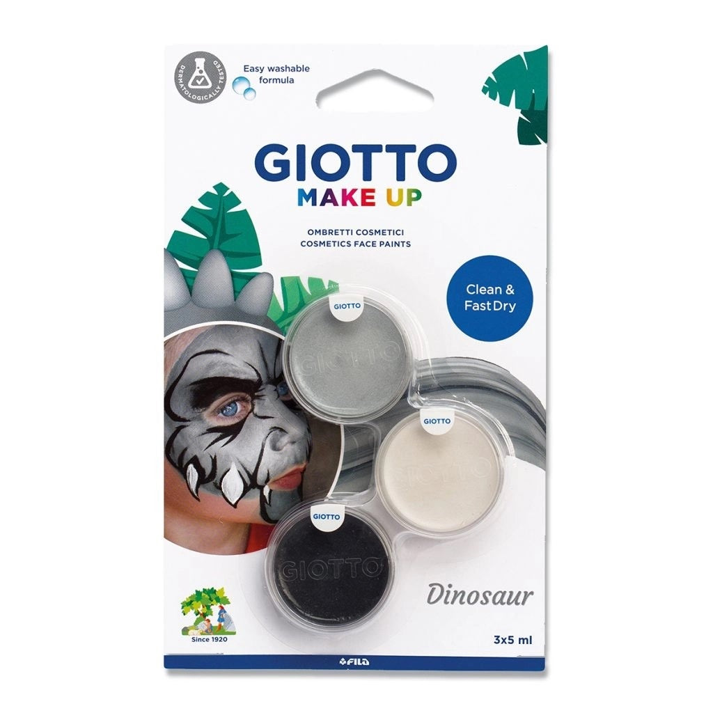 Buy Giotto Face Paint Block Blister 3 X 5ml Thematic Set Dinosaur | Yallatoys.com