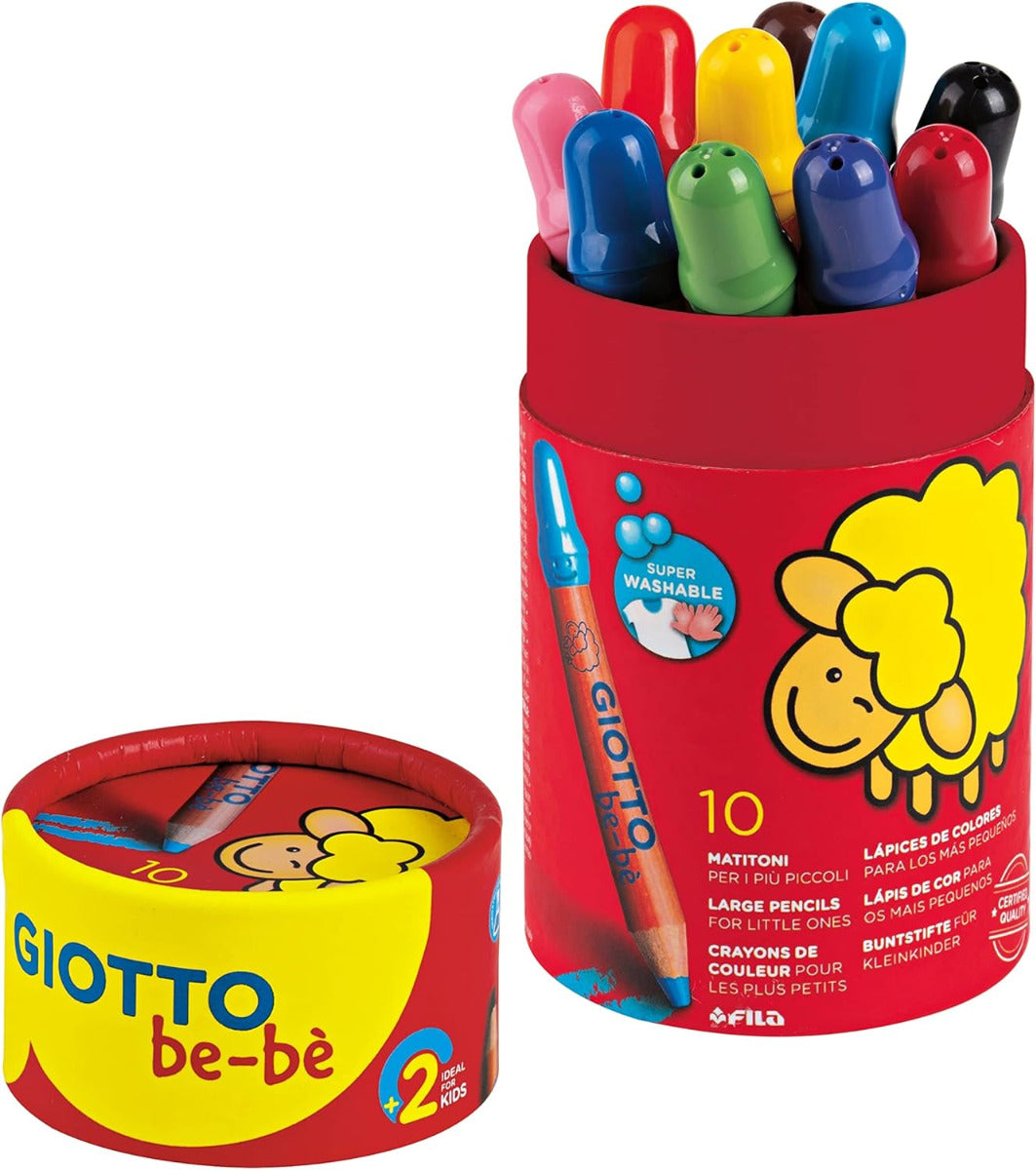 Buy Giotto Be-be Colored Pencil Super Large Set Of 10 | Yallatoys.com