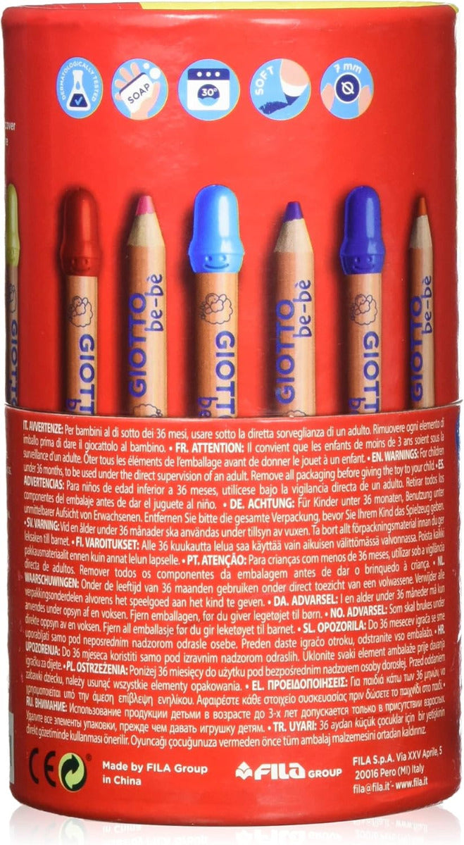 Buy Giotto Be-be Colored Pencil Super Large Set Of 10 | Yallatoys.com