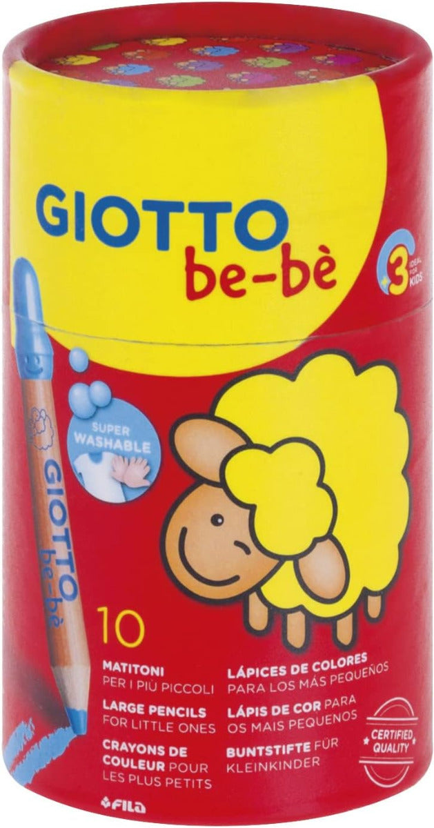 Buy Giotto Be-be Colored Pencil Super Large Set Of 10 | Yallatoys.com