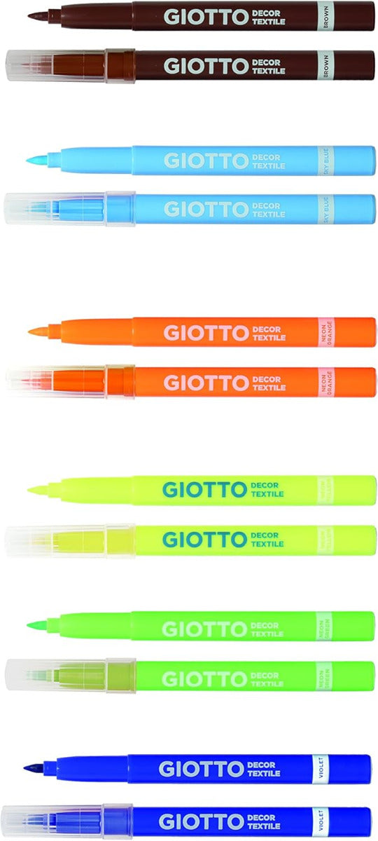Buy Giotto Decor Textile Fabric Marker Set Of 6pcs | Yallatoys.com