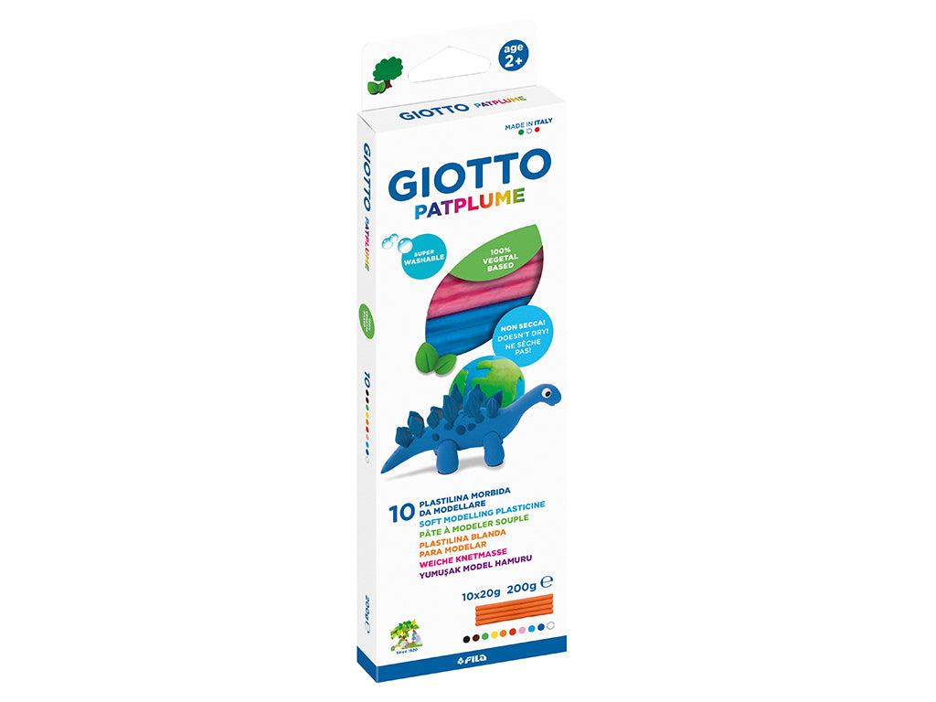 Buy Giotto Patplume Plastilina 10x20g Classic Colors | Yallatoys.com