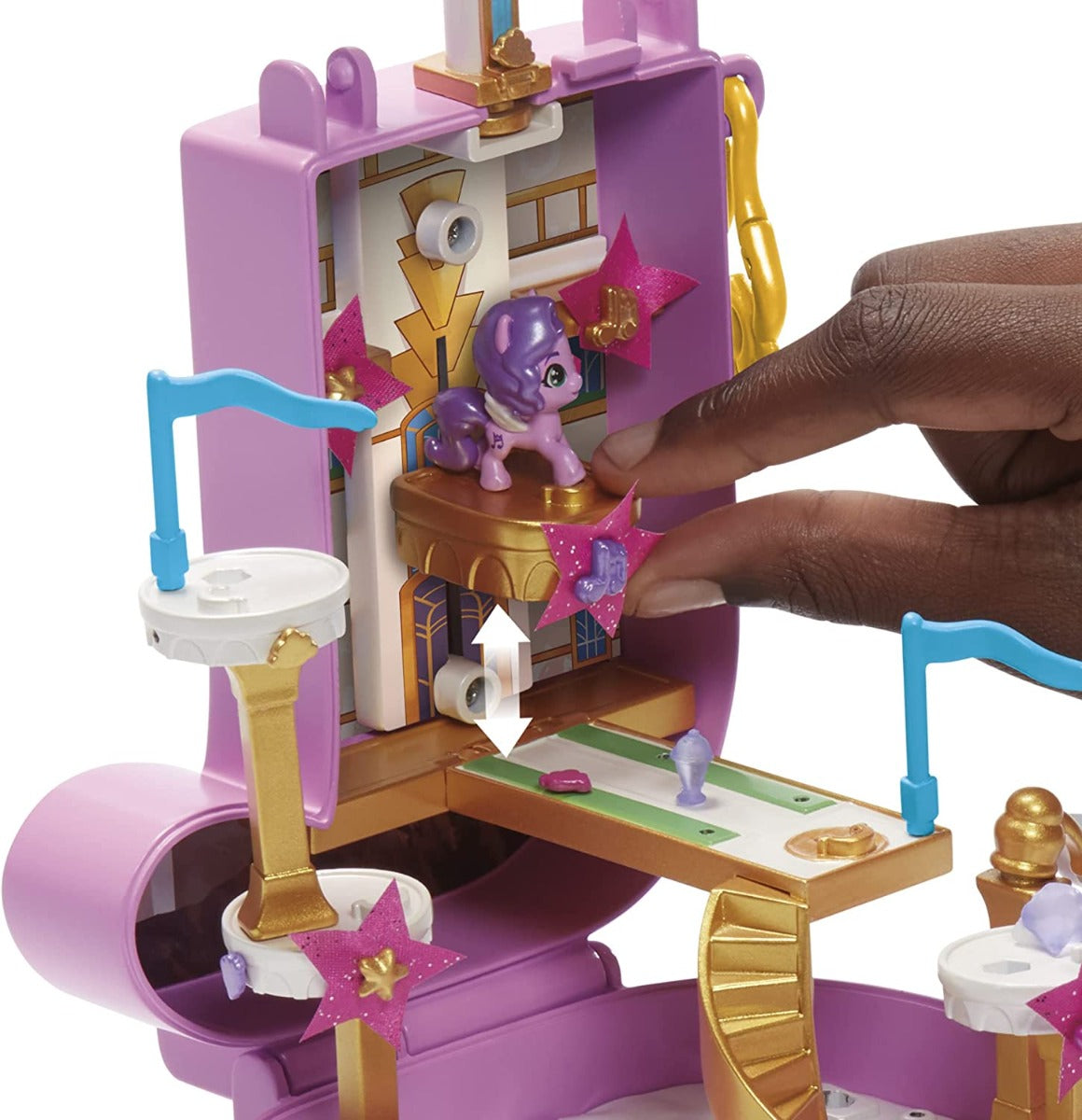 Buy My Little Pony Mini World Magic Compact Zephyr Heights Portable Playset with Pony | Yallatoys.com