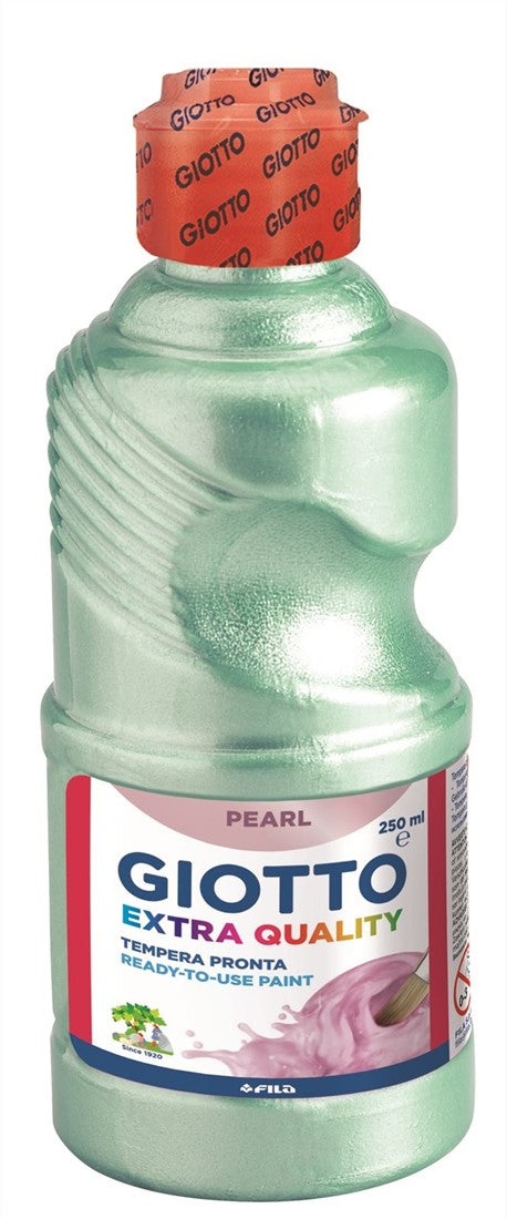 Buy Giotto Tempera School Paint Extra Quality Pearl Light Green 250ml | Yallatoys.com