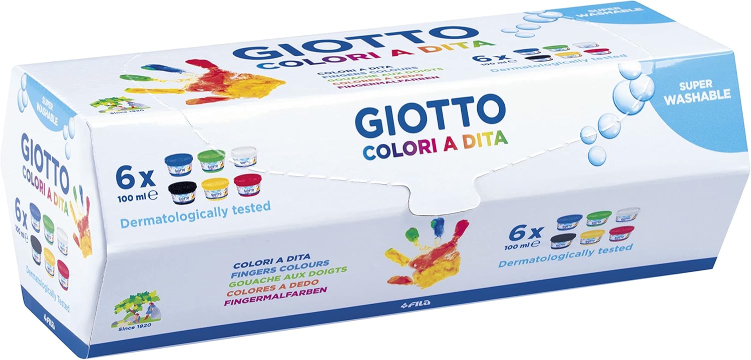 Buy Giotto Finger Paint 100ml 6pcs | Yallatoys.com