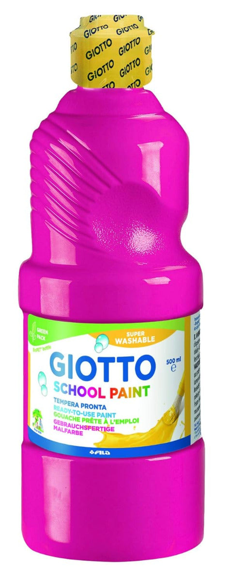 Buy Giotto Tempera School Paint Washable Magenta 500ml | Yallatoys.com