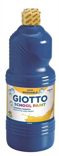 Buy Giotto Tempera School Paint Washable Blue 1000ml | Yallatoys.com