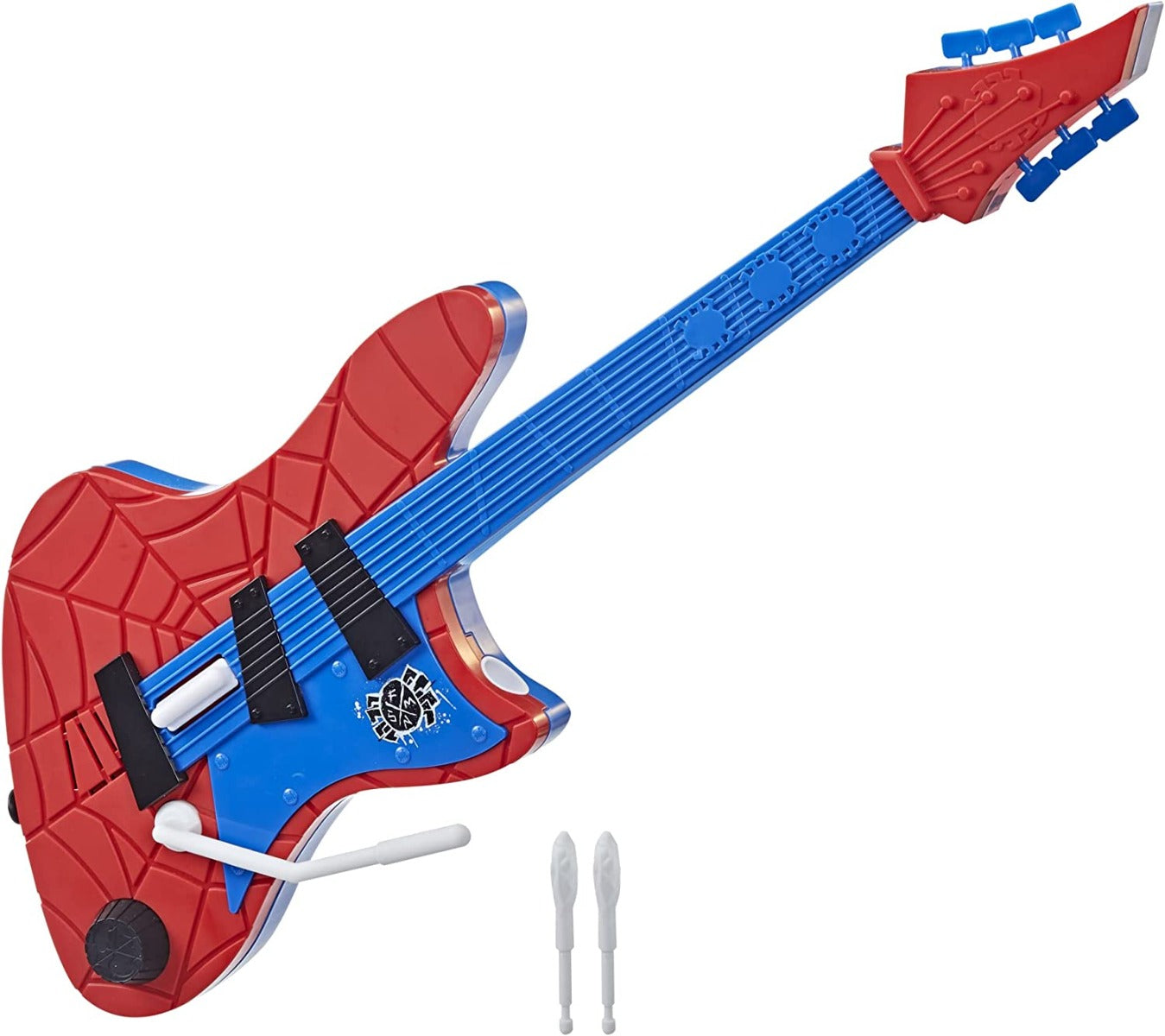 Buy Spider Man Marvel Across The Spider Verse Spider Punk Web Blast Toy Guitar | Yallatoys.com