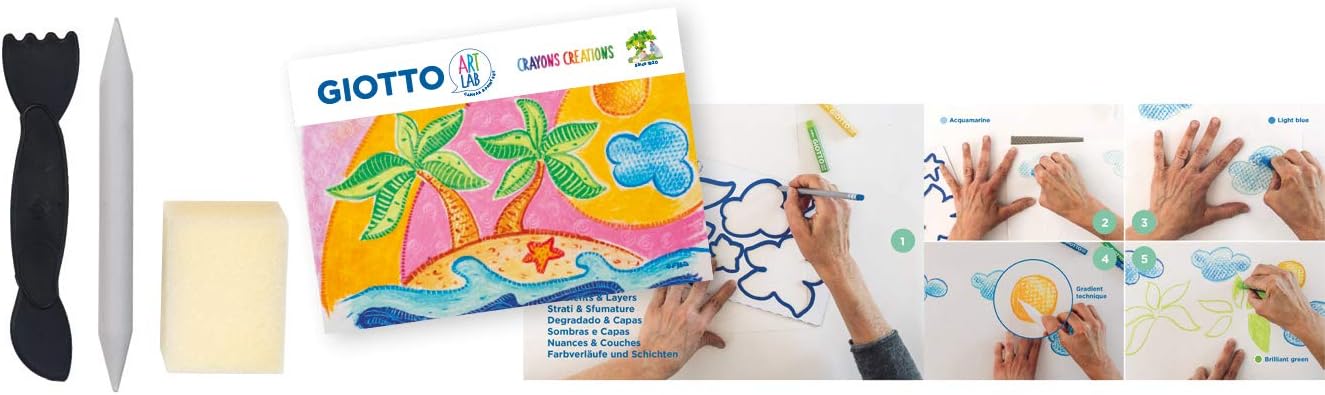 Buy Giotto Art Lab Oil Pastels Creations | Yallatoys.com