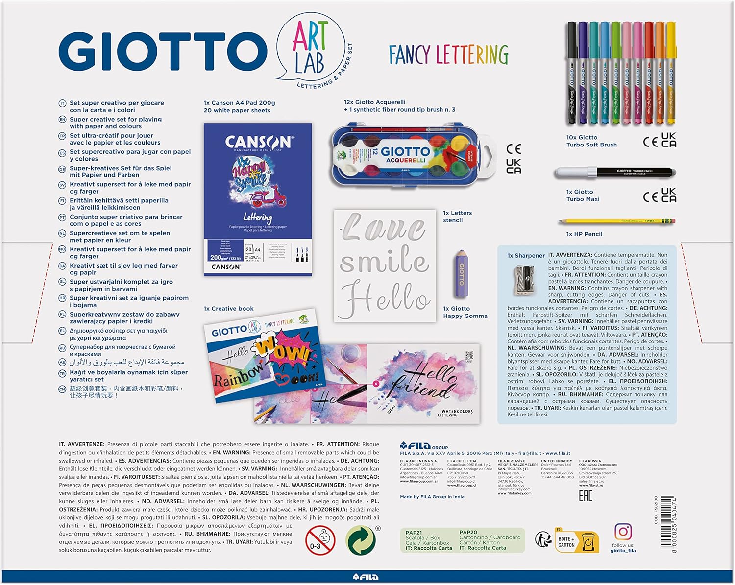 Buy Giotto Art Lab Lettering | Yallatoys.com